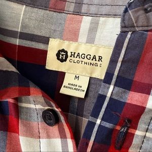 Mens shirt, Haggar plaid